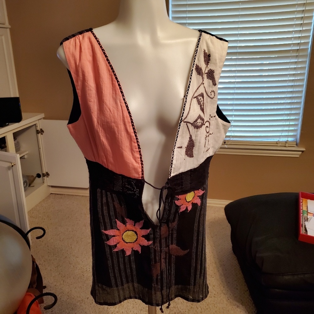 Sugar Lips sleeveless bohemian style top
